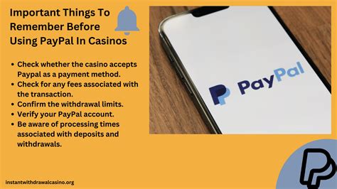paypal casino instant withdrawal.